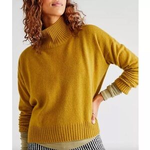 Free People Poppy Cashmere Sweater in Moss